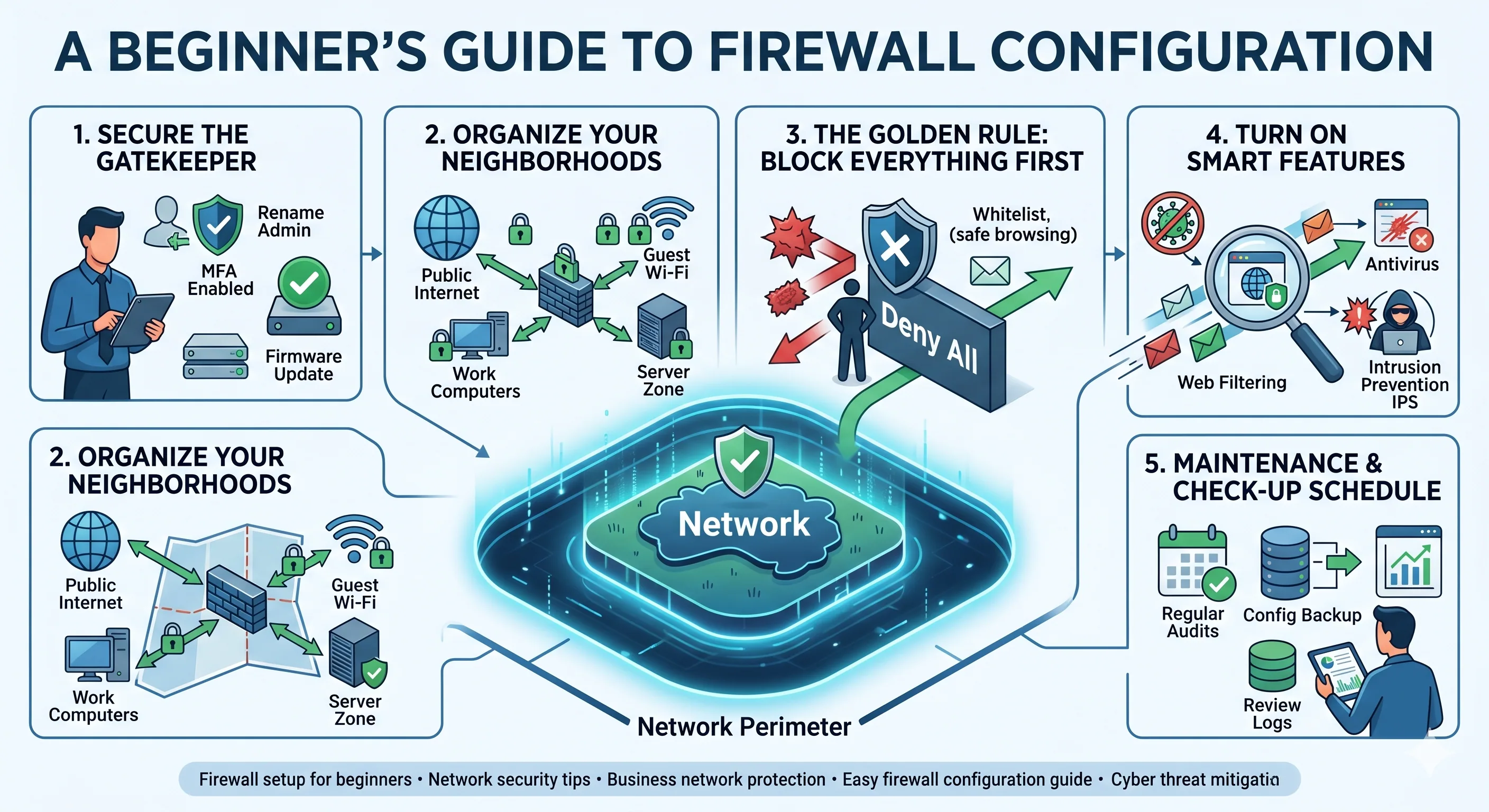 Firewall configuration overview diagram